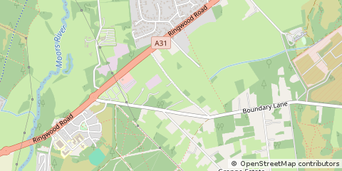 Map of Ringwood, Hampshire