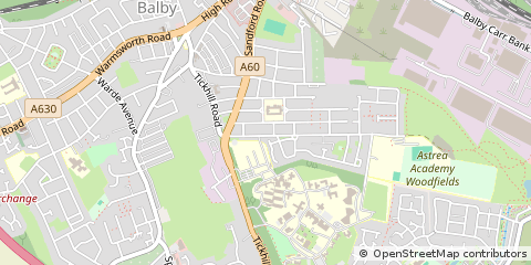 Map of Doncaster