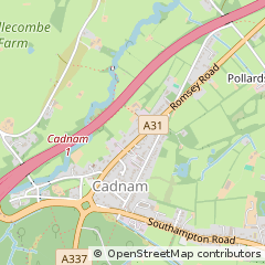 Map of Cadnam, Southampton