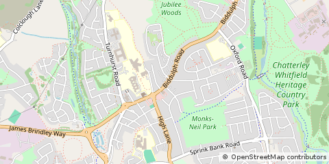 Map of Staffordshire