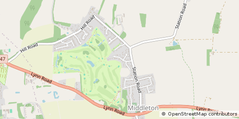 Map of King's Lynn, Norfolk