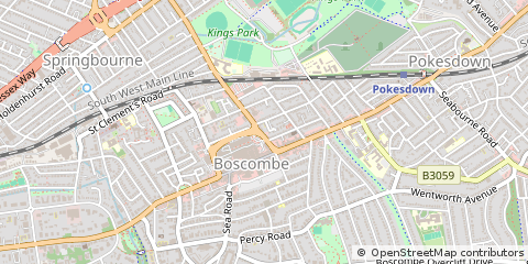 Map of Bournemouth