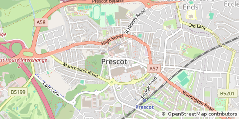 Map of Prescot