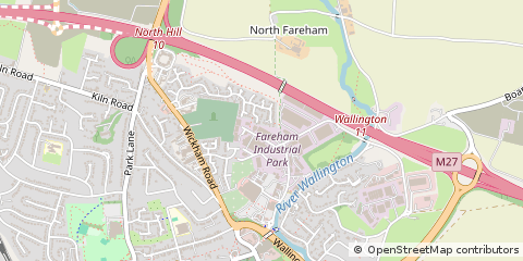 Map of Fareham, Hampshire