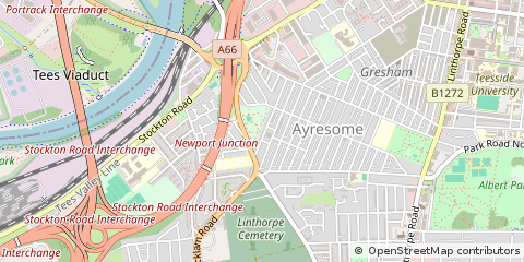 Map of Middlesbrough