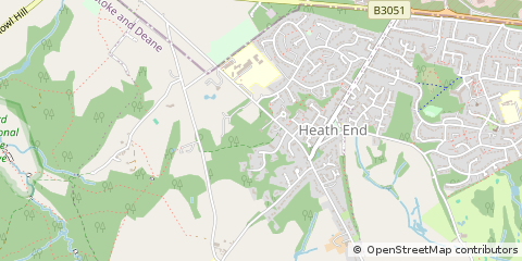 Map of Baughurst, Hampshire