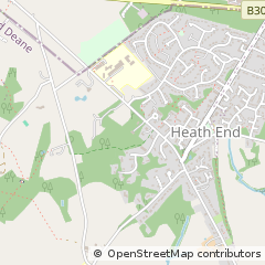 Map of Baughurst, Hampshire