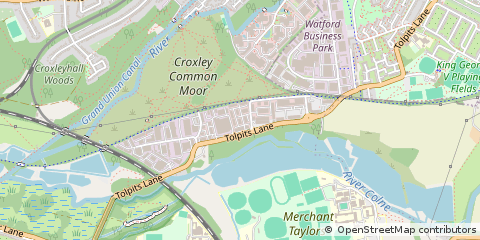 Map of Watford, Hertfordshire