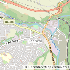 Map of Sheffield, South Yorkshire