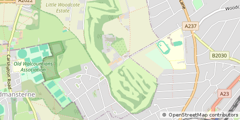 Map of Surrey