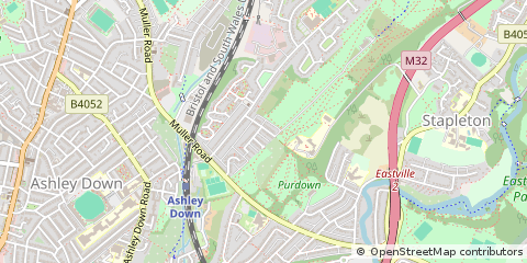 Map of Bristol, City of Bristol