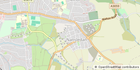 Map of Newquay, Cornwall