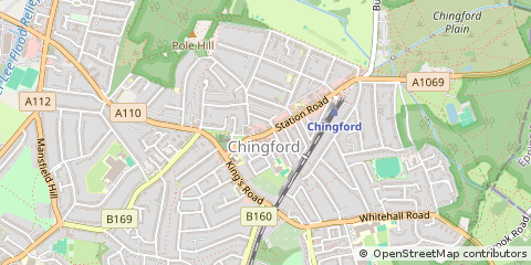 Map of Essex, London