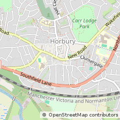 Map of Wakefield, West Yorkshire