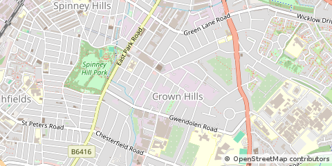 Map of Leicester