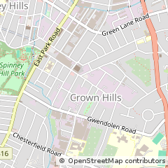 Map of Leicester