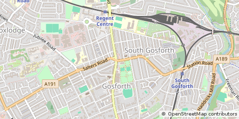 Map of Newcastle Upon Tyne