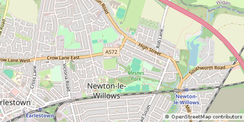Map of Newton-LE-Willows
