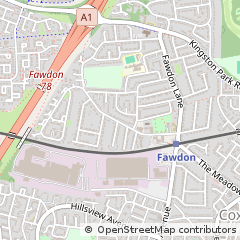 Map of Feltham, Tyne and Wear