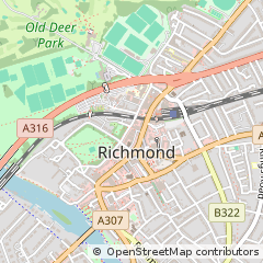 Map of Richmond, Surrey