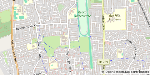 Map of Redcar, Cleveland