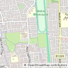 Map of Redcar, Cleveland