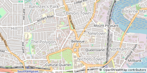 Map of Southampton