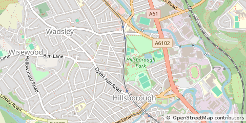 Map of Sheffield