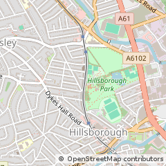 Map of Sheffield