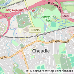 Map of Stockport, Cheshire
