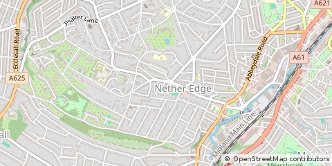 Map of South Yorkshire
