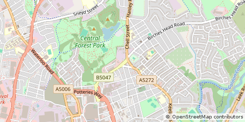 Map of Stoke-on-Trent
