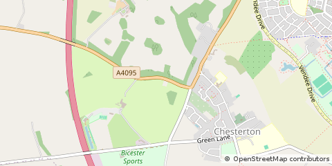 Map of Bicester, Oxfordshire