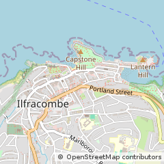 Map of Ilfracombe, Devon