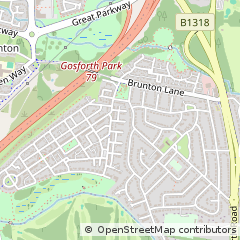 Map of Newcastle Upon Tyne