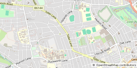 Map of Bradford, West Yorkshire