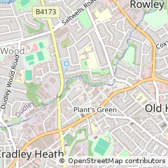 Map of West Midlands