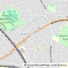 Map of Harrow, Middlesex