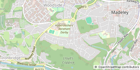 Map of Telford, Shropshire