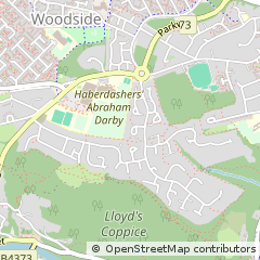 Map of Telford, Shropshire