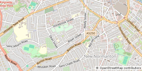 Map of Derby, Derbyshire