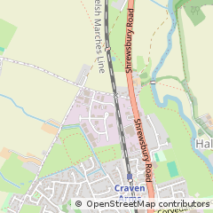 Map of Craven Arms, Shropshire