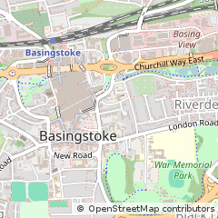 Map of Basingstoke, Hampshire