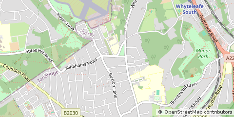 Map of Caterham, Surrey