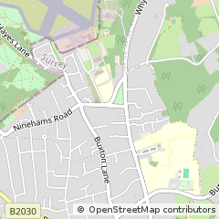 Map of Caterham, Surrey
