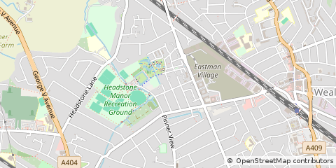 Map of Harrow, Middlesex