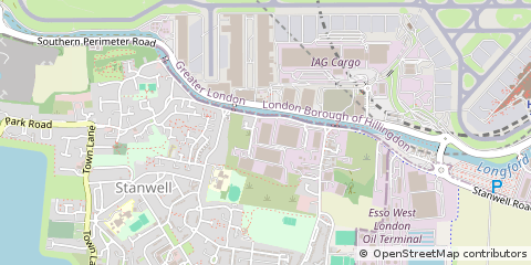 Map of Staines-Upon-Thames, Middlesex