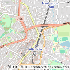 Map of Altrincham, Cheshire