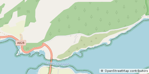 Map of Appin, Argyll and Bute