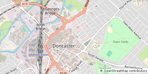 Map of Doncaster